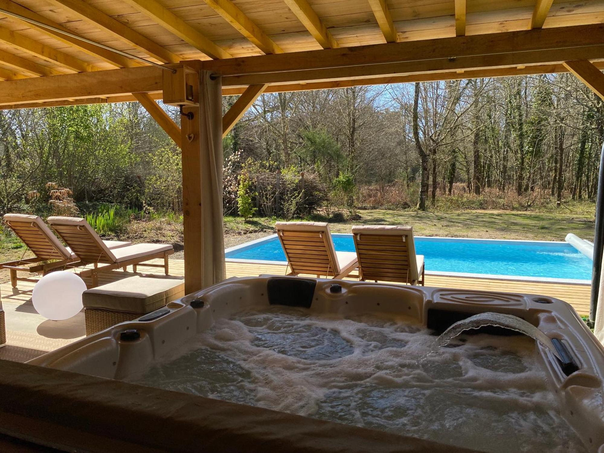Gites & Spa De Charme " Ploum" Pouydesseaux Экстерьер фото